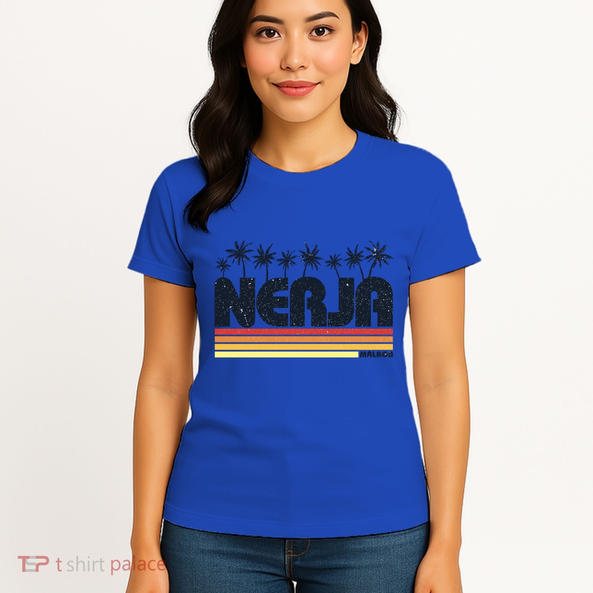 Nerja Malaga Spain Retro Tourism Gift Women's T-Shirt
