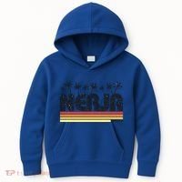 Nerja Malaga Spain Retro Tourism Gift Kids Hoodie thumb 0