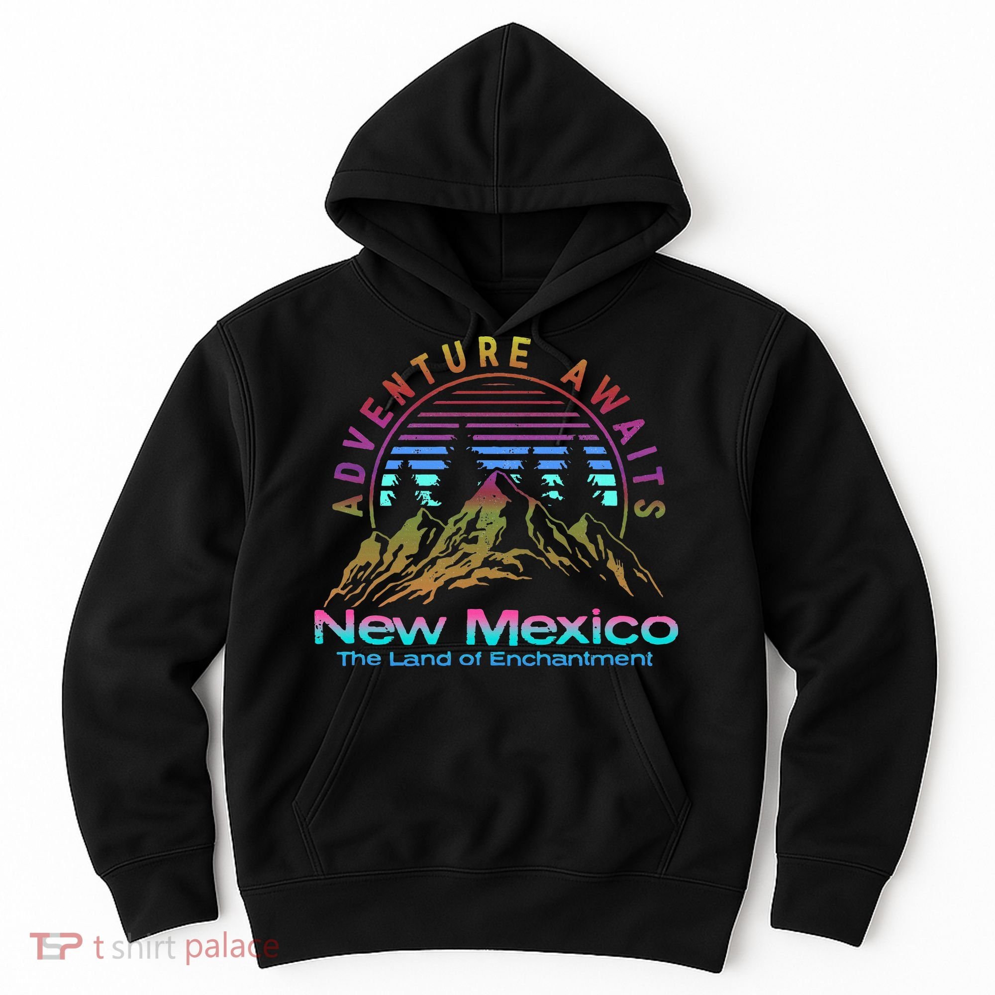 New Mexico State Retro Outdoors & Nm Mountains Hoodie