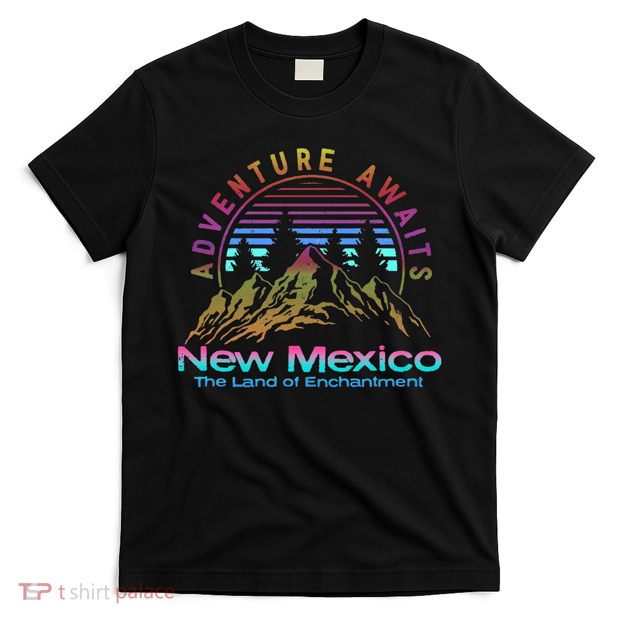 New Mexico State Retro Outdoors & Nm Mountains T-Shirt