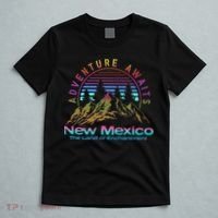 New Mexico State Retro Outdoors & Nm Mountains T-Shirt thumb 5