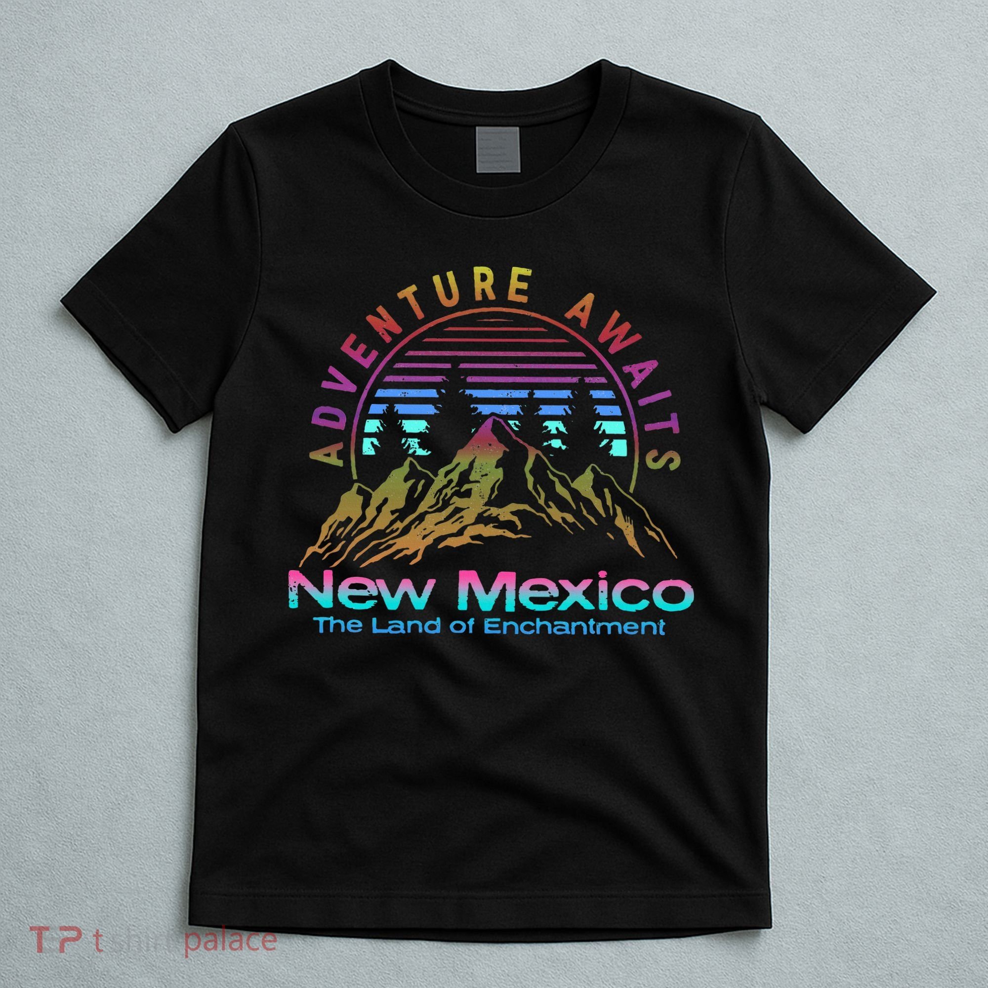 New Mexico State Retro Outdoors & Nm Mountains T-Shirt
