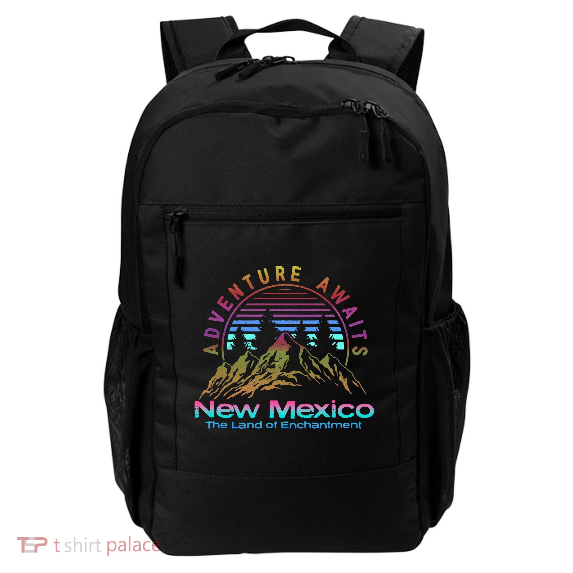New Mexico State Retro Outdoors & Nm Mountains Backpack