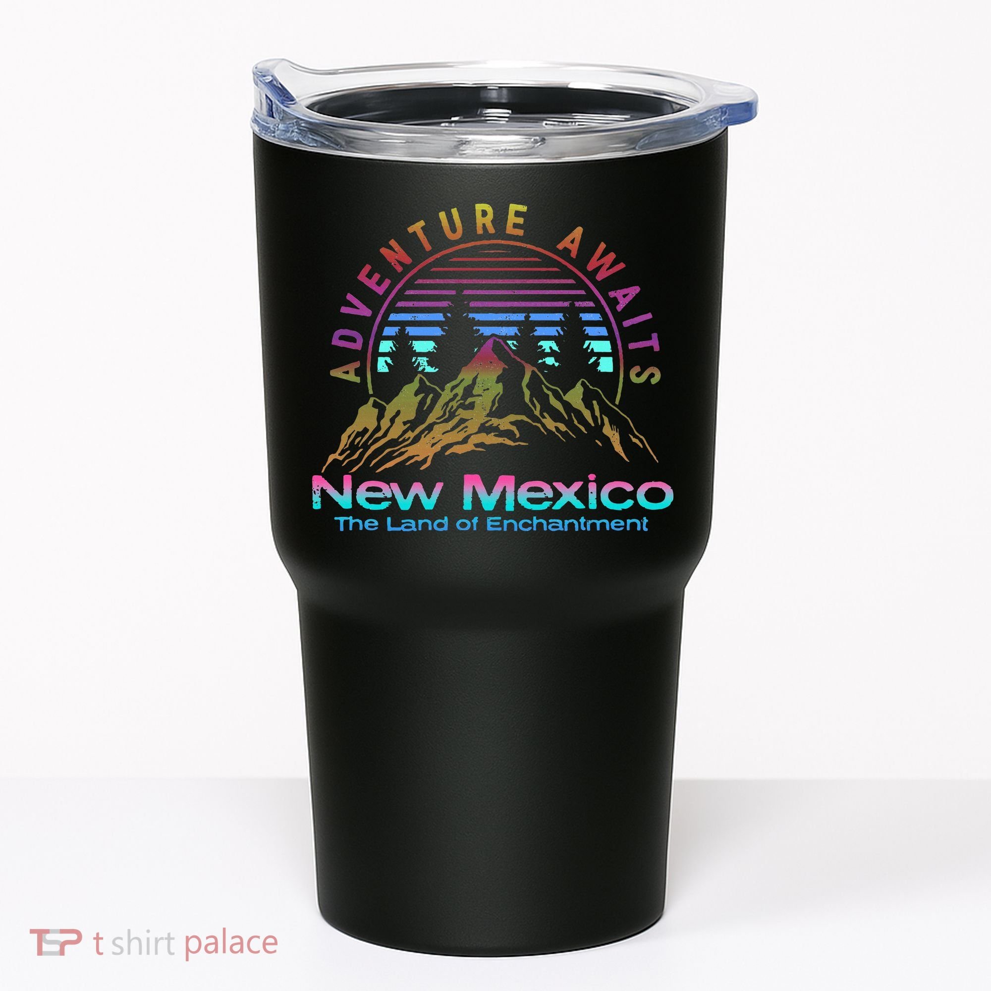 New Mexico State Retro Outdoors & Nm Mountains Tumbler