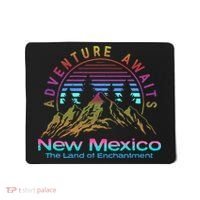 New Mexico State Retro Outdoors & Nm Mountains Mousepad thumb 0