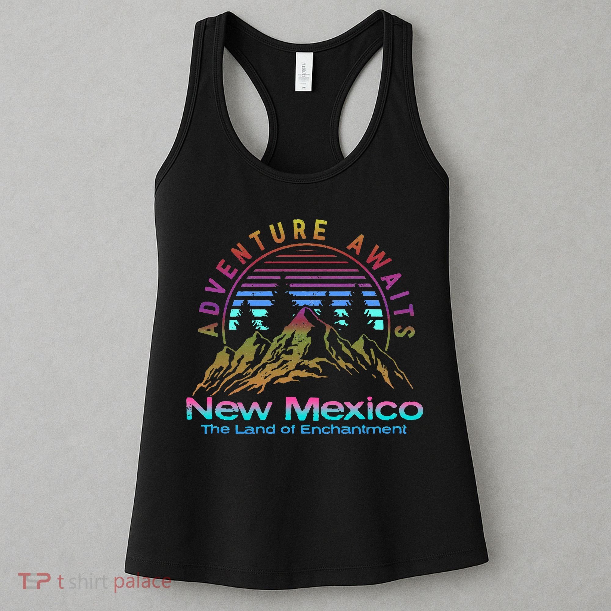 New Mexico State Retro Outdoors & Nm Mountains Women's Tank Top