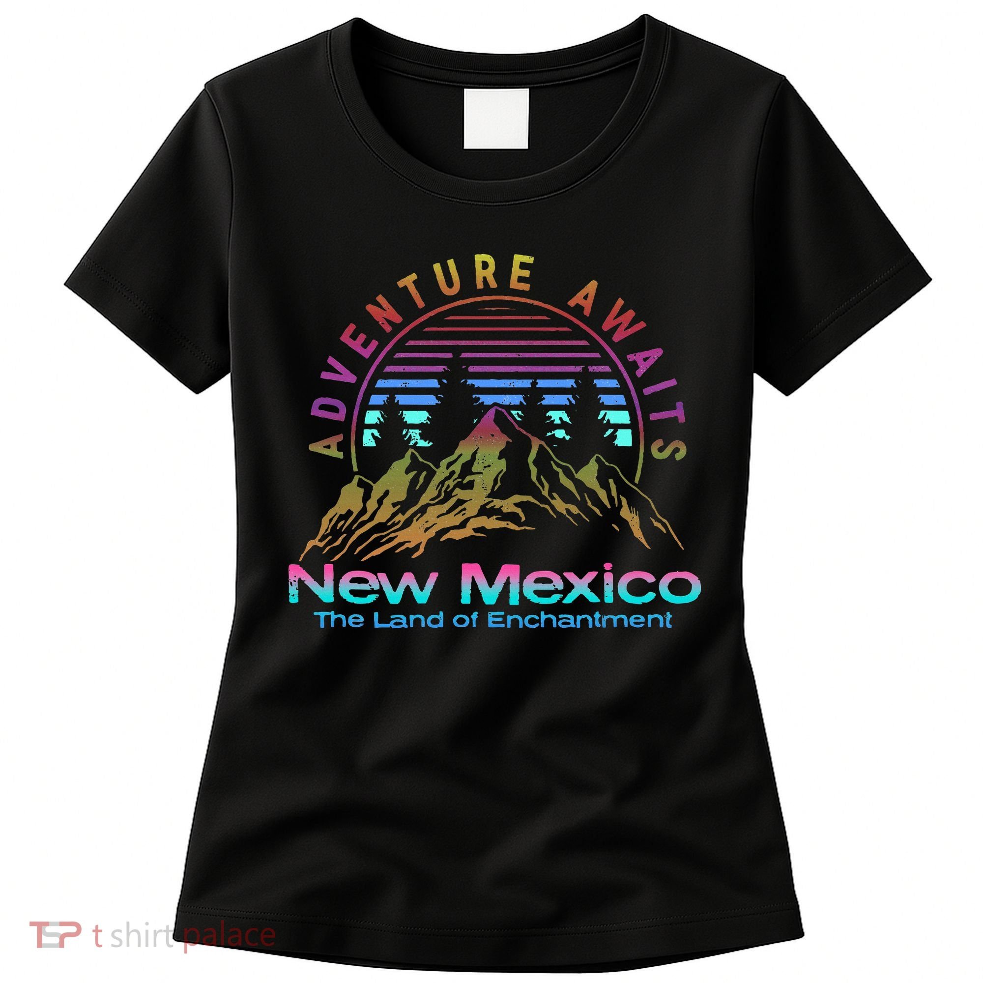 New Mexico State Retro Outdoors & Nm Mountains Women's T-Shirt