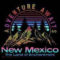 New Mexico State Retro Outdoors & Nm Mountains Women's T-Shirt thumb 6