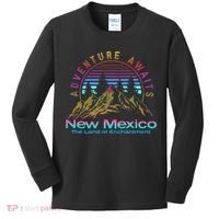 New Mexico State Retro Outdoors & Nm Mountains Kids Long Sleeve Shirt thumb 0