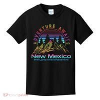 New Mexico State Retro Outdoors & Nm Mountains Kids T-Shirt thumb 0