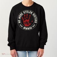 No More Stolen Sisters Mmiw Missing Murdered Indigenous Girl Women's Sweatshirt thumb 0