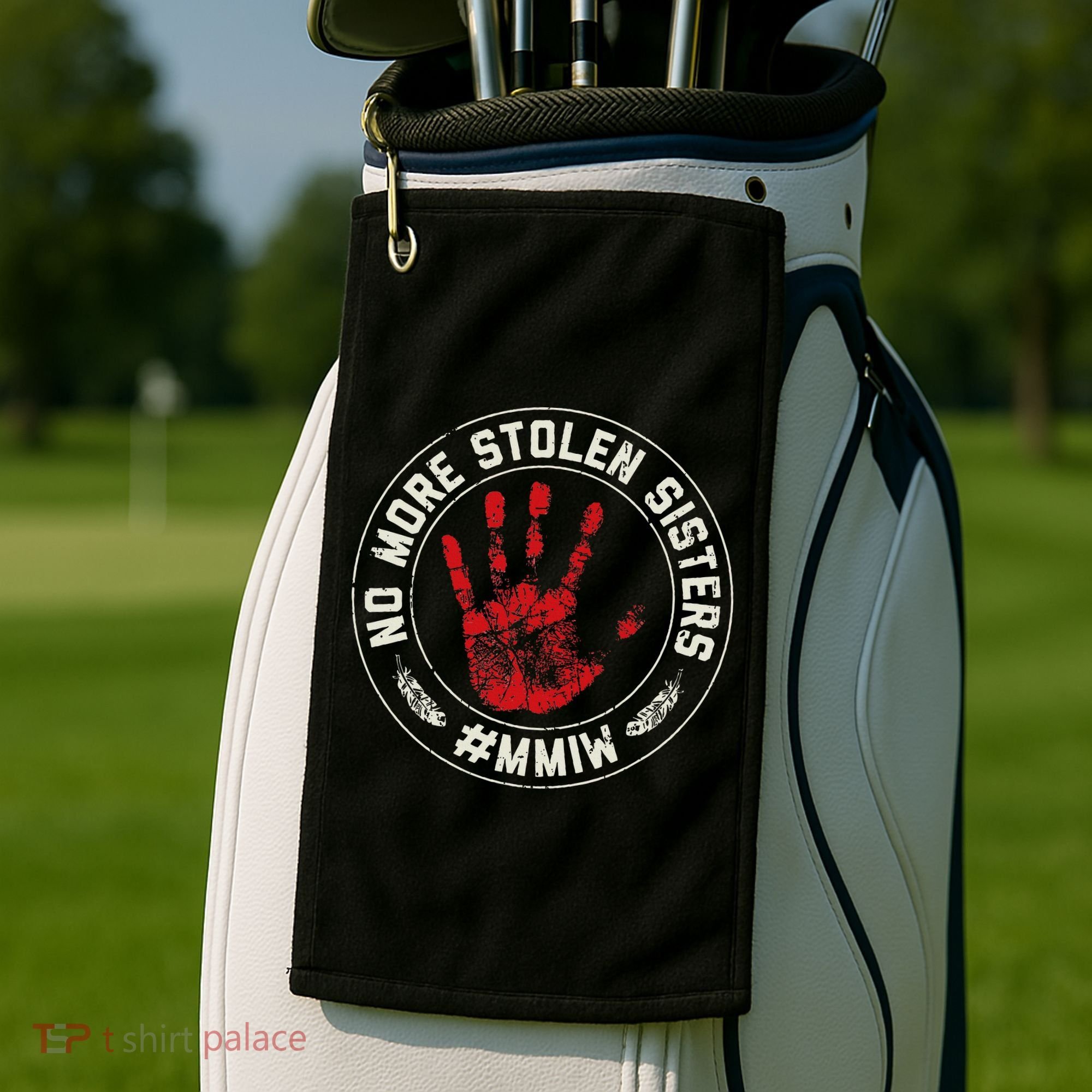 No More Stolen Sisters Mmiw Missing Murdered Indigenous Girl Golf Towel