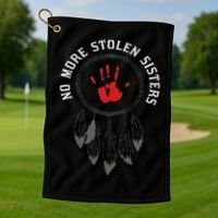 No More Stolen Sisters Missing And Murdered Indigenous Women Golf Towel thumb 1