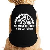 No More Silence End Gun Violence Awareness Month Orange Doggie Tank thumb 0