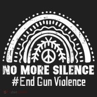 No More Silence End Gun Violence Awareness Month Orange Beanie thumb 2