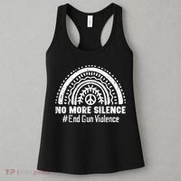 No More Silence End Gun Violence Awareness Month Orange Women's Tank Top thumb 3