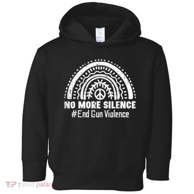No More Silence End Gun Violence Awareness Month Orange Toddler Hoodie