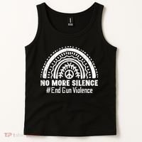 No More Silence End Gun Violence Awareness Month Orange Tank Top thumb 2