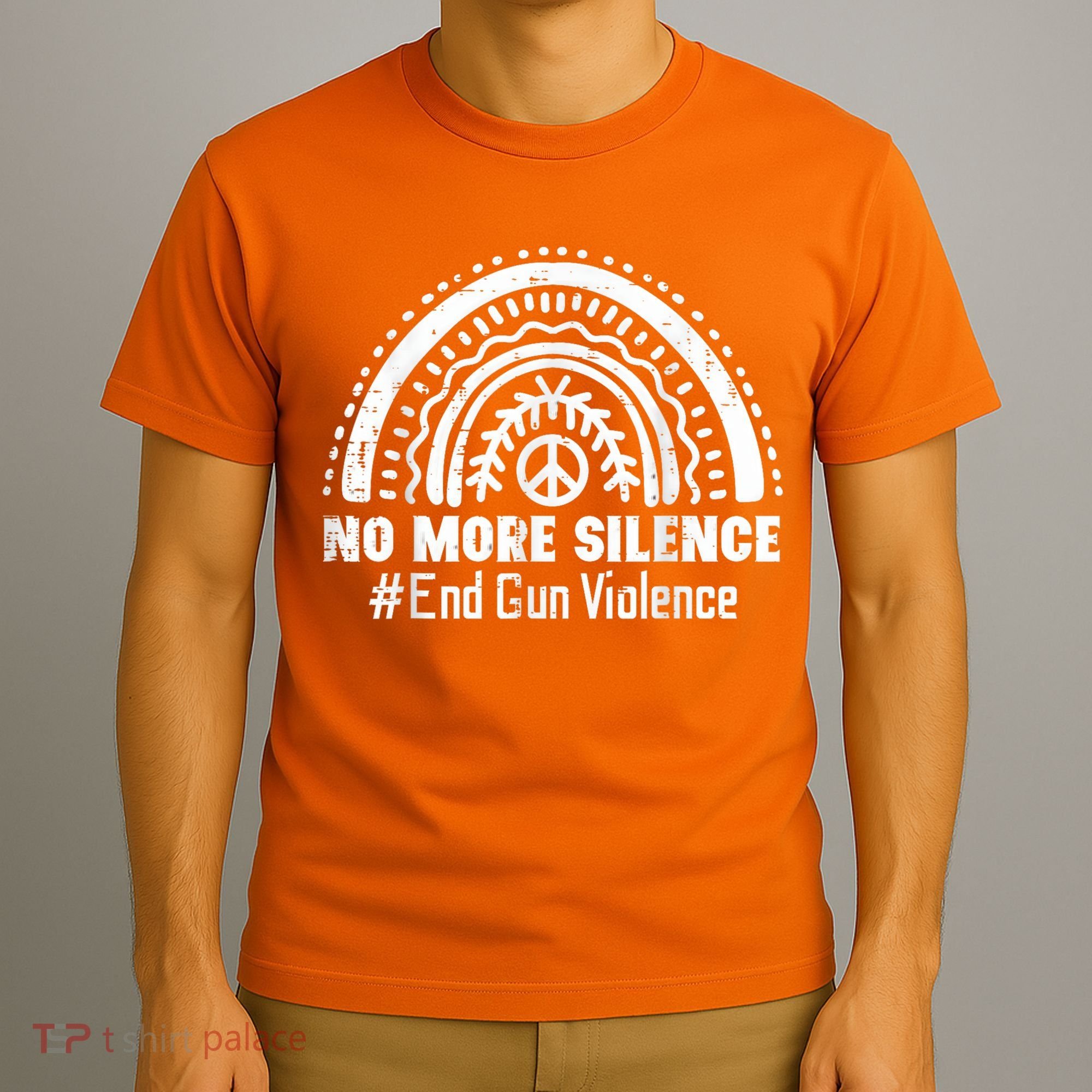 No More Silence End Gun Violence Awareness Month Orange T-Shirt