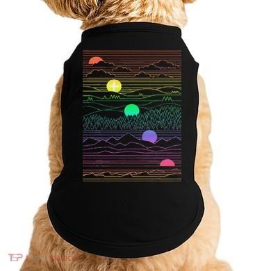 New Mexico State Zia Landscape Line Art Design Doggie Tank