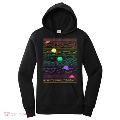 New Mexico State Zia Landscape Line Art Design Women's Hoodie