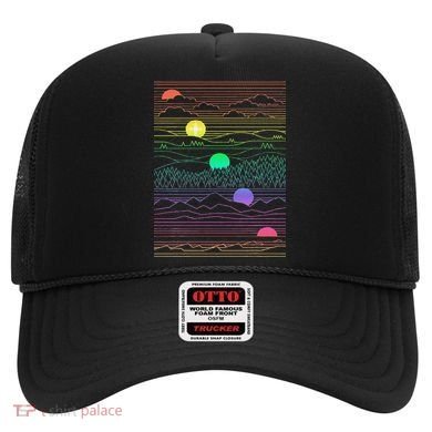 New Mexico State Zia Landscape Line Art Design Hat