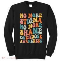 No More Stigma No More Shame Addiction Overdose Awareness Sweatshirt thumb 0
