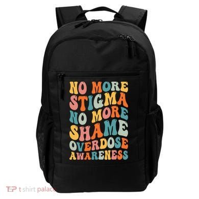 No More Stigma No More Shame Addiction Overdose Awareness Backpack