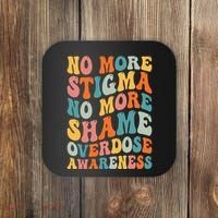 No More Stigma No More Shame Addiction Overdose Awareness Coaster thumb 0