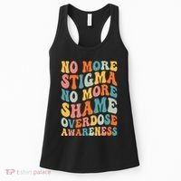 No More Stigma No More Shame Addiction Overdose Awareness Women's Tank Top thumb 0