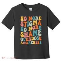 No More Stigma No More Shame Addiction Overdose Awareness Toddler T-Shirt thumb 0