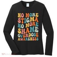 No More Stigma No More Shame Addiction Overdose Awareness Women's Long Sleeve Shirt thumb 0