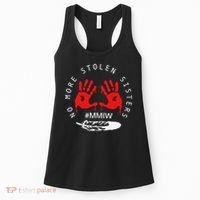 No More Stolen Sisters MMIW Month Awareness Saying Women Women's Tank Top thumb 0