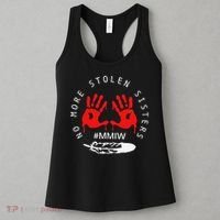 No More Stolen Sisters MMIW Month Awareness Saying Women Women's Tank Top thumb 3