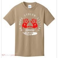 No More Stolen Sisters MMIW Month Awareness Saying Women Kids T-Shirt thumb 0