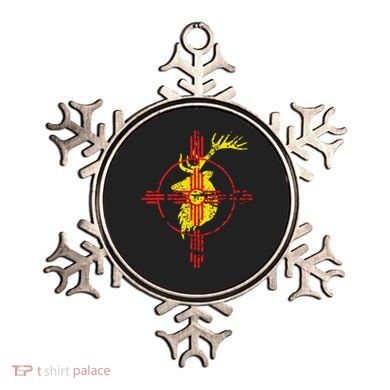 New Mexico State Flag Elk Hunting Zia Symbol Design Ornament