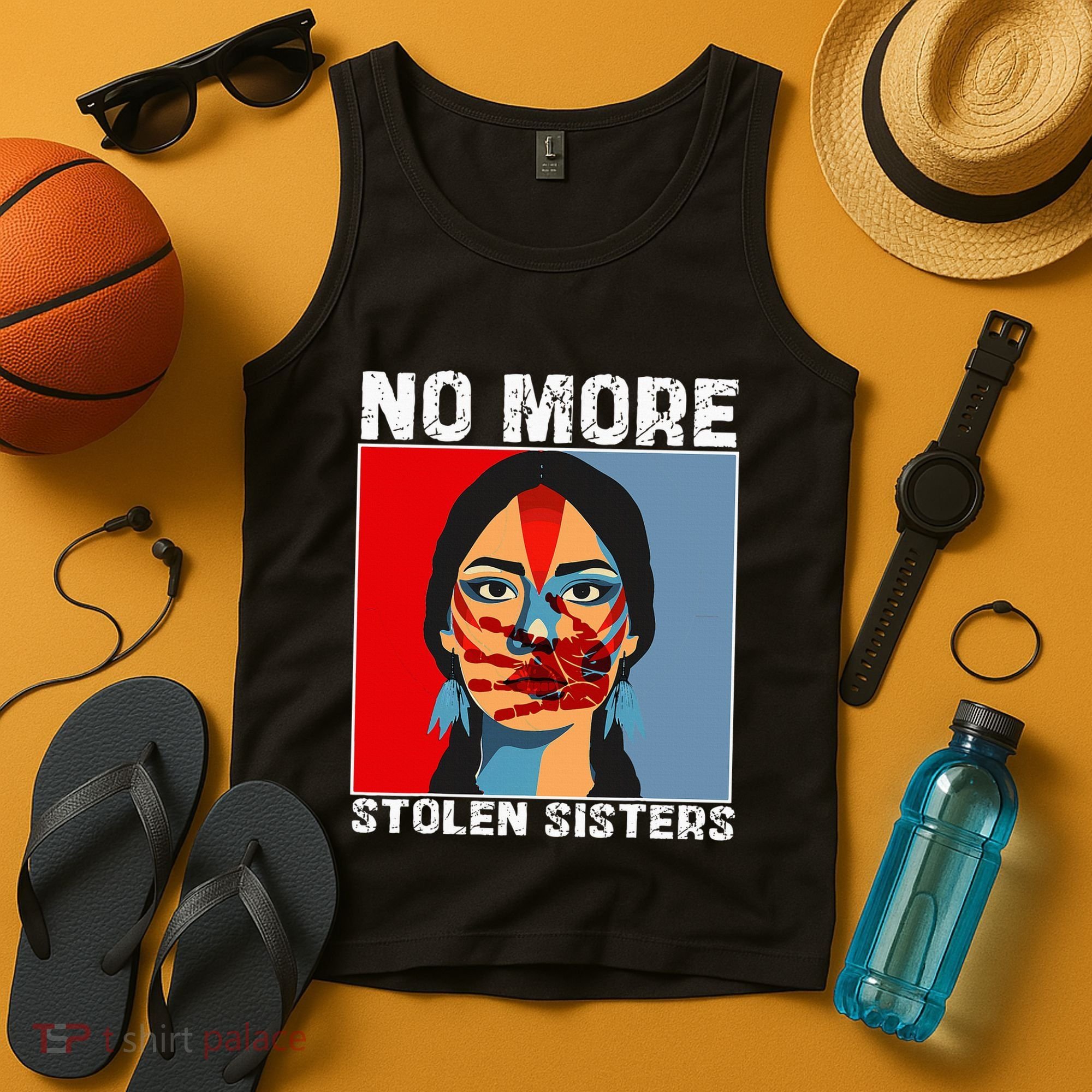 No More Stolen Sister Native American Mmiw Tank Top