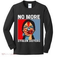 No More Stolen Sister Native American Mmiw Kids Long Sleeve Shirt thumb 0