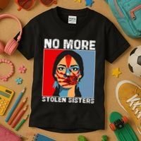 No More Stolen Sister Native American Mmiw Kids T-Shirt thumb 3