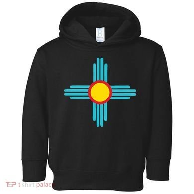 New Mexico State Zia Vintage Retromodern Design Toddler Hoodie