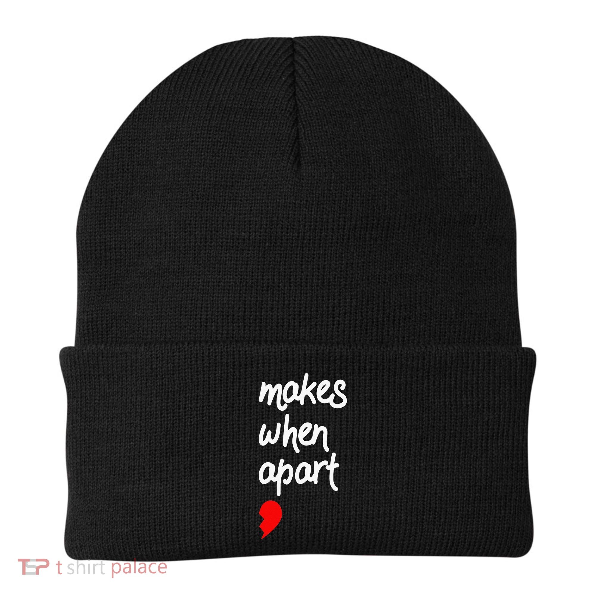 Nothing Makes Sense When We're Apart Cute Couple Matching Beanie