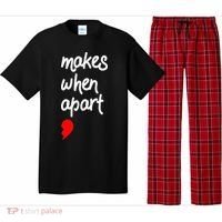 Nothing Makes Sense When We're Apart Cute Couple Matching Pajama Set thumb 0