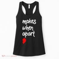 Nothing Makes Sense When We're Apart Cute Couple Matching Women's Tank Top thumb 0