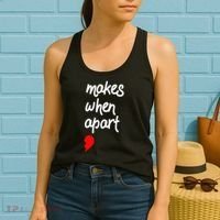Nothing Makes Sense When We're Apart Cute Couple Matching Women's Tank Top thumb 2