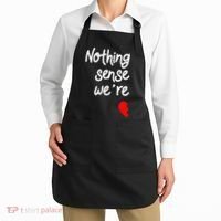Nothing Makes Sense When We're Apart Cute Couple Matching Apron thumb 2