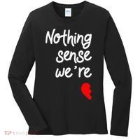 Nothing Makes Sense When We're Apart Cute Couple Matching Women's Long Sleeve Shirt thumb 0