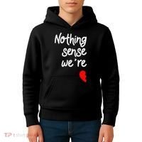 Nothing Makes Sense When We're Apart Cute Couple Matching Kids Hoodie thumb 4