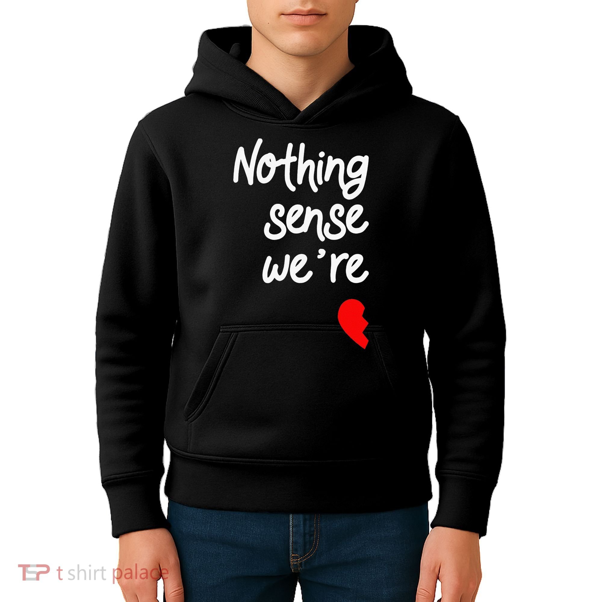 Nothing Makes Sense When We're Apart Cute Couple Matching Kids Hoodie