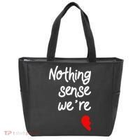 Nothing Makes Sense When We're Apart Cute Couple Matching Tote Bag thumb 0