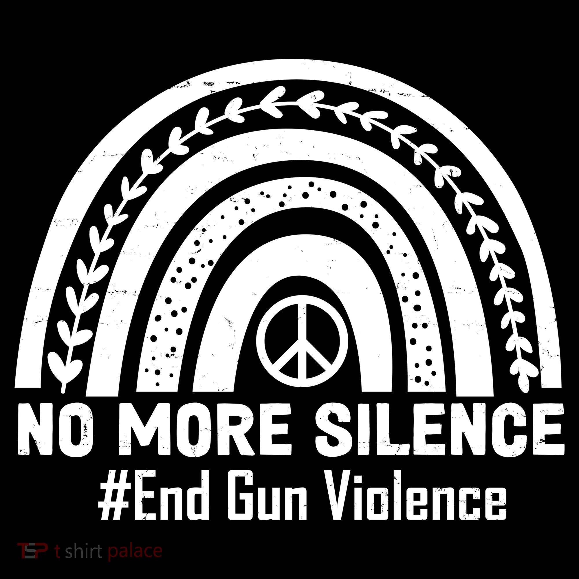 No More Silence End Gun Violence Peace Rainbow Apron